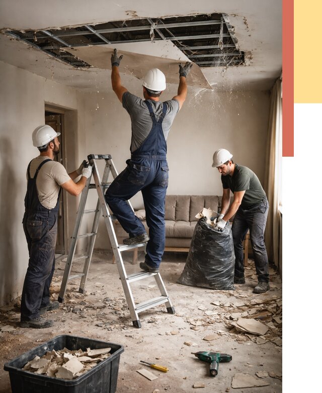 Демонтаж гипсокартонного потолка в Протвино от 427 руб. за м2 — ОТДЕЛОЧНИК-Прн