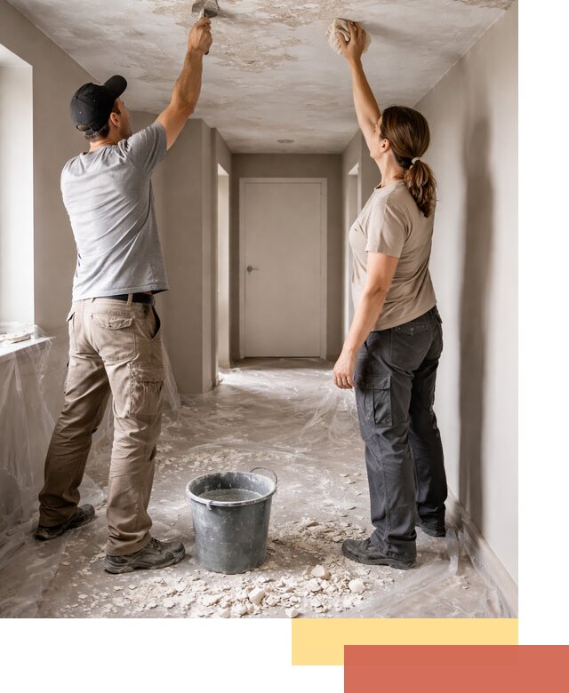 Удаление побелки с потолка в Протвино — быстро и аккуратно