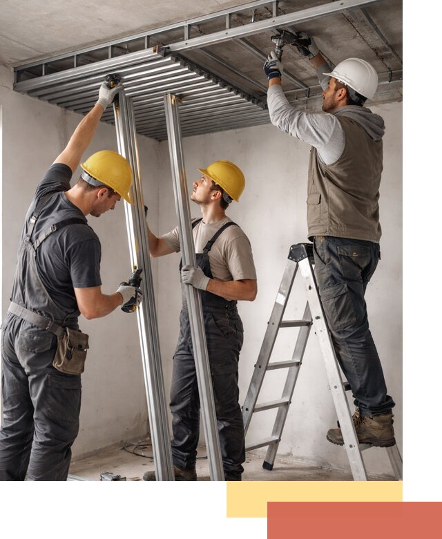 Монтаж реечного потолка под ключ в Протвино