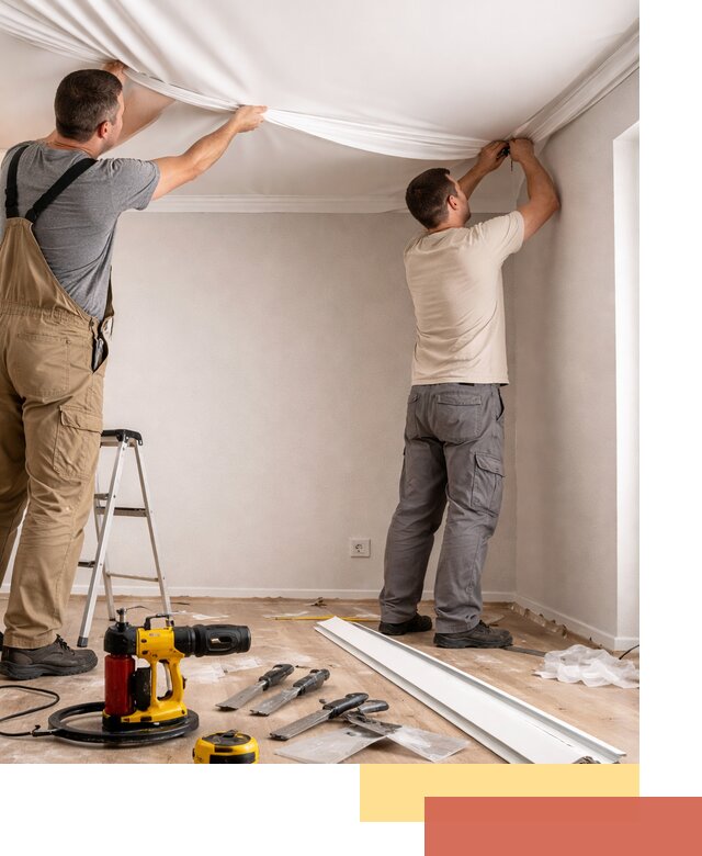 Монтаж ПВХ натяжного потолка в Протвино качественно и быстро