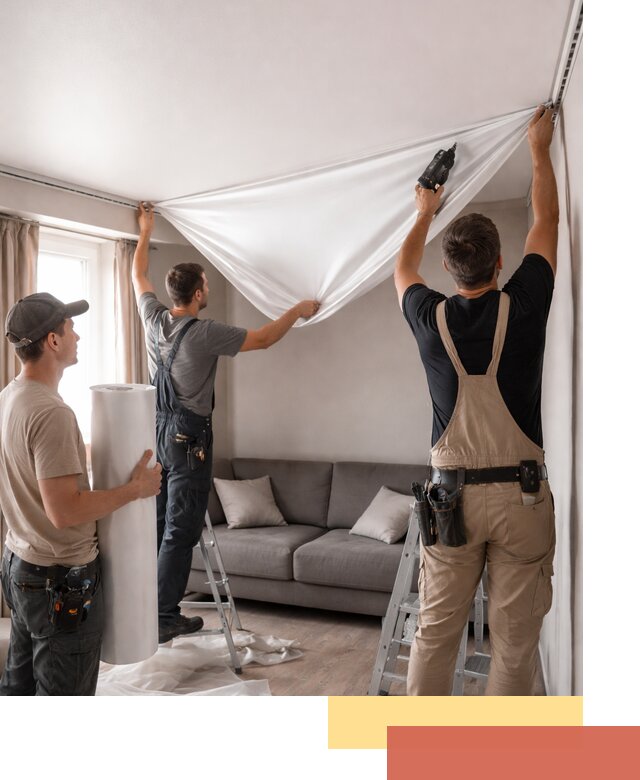 Монтаж сатинового натяжного потолка в Протвино качественно и быстро