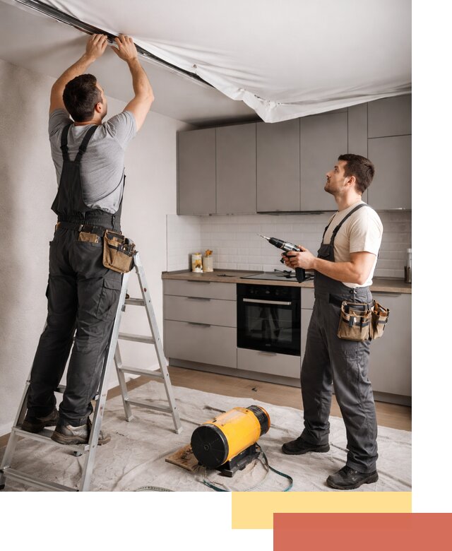 Монтаж натяжного потолка на кухне в Протвино