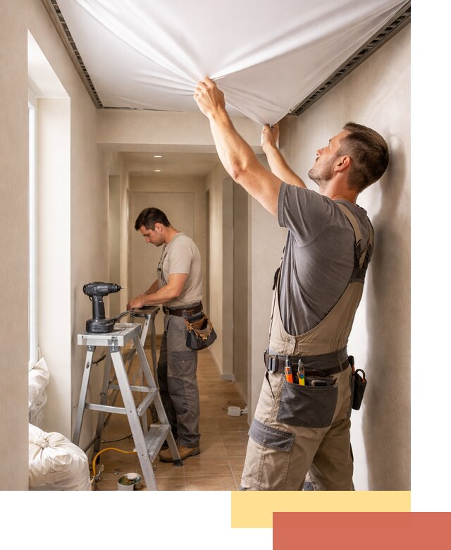 Монтаж натяжного потолка в прихожей в Протвино