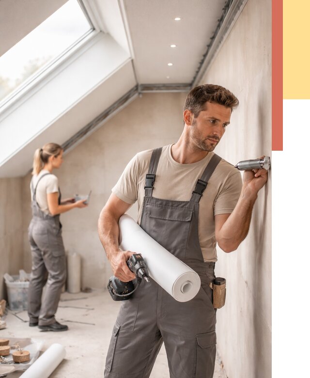 Монтаж натяжного потолка на мансарде в Протвино от 3561 руб. | ОТДЕЛОЧНИК-Прн