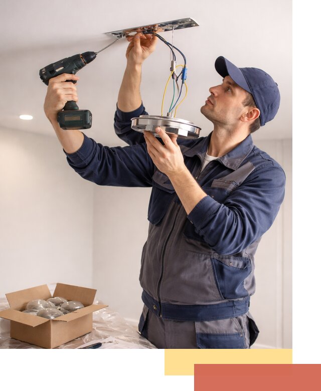 Установка люстры в натяжной потолок в Протвино