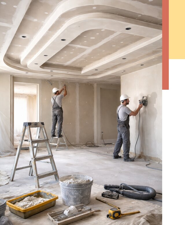 Многоуровневый потолок из гипсокартона в Протвино от 763 руб. под ключ | ОТДЕЛОЧНИК-Прн