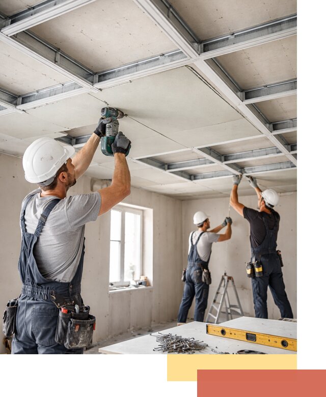 Кессонный потолок из гипсокартона под ключ в Протвино