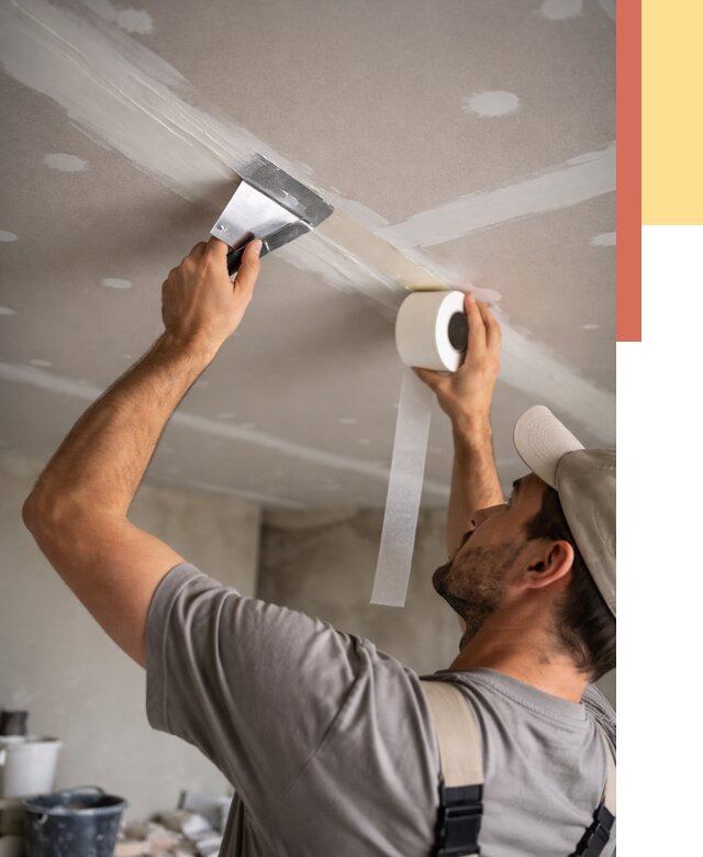 Обработка швов потолка ГКЛ в Протвино от 7631 руб. под ключ | ОТДЕЛОЧНИК-Прн