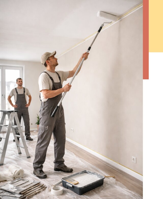 Покраска потолка из гипсокартона в Протвино от 4579 руб./м2 — услуги под ключ | ОТДЕЛОЧНИК-Прн