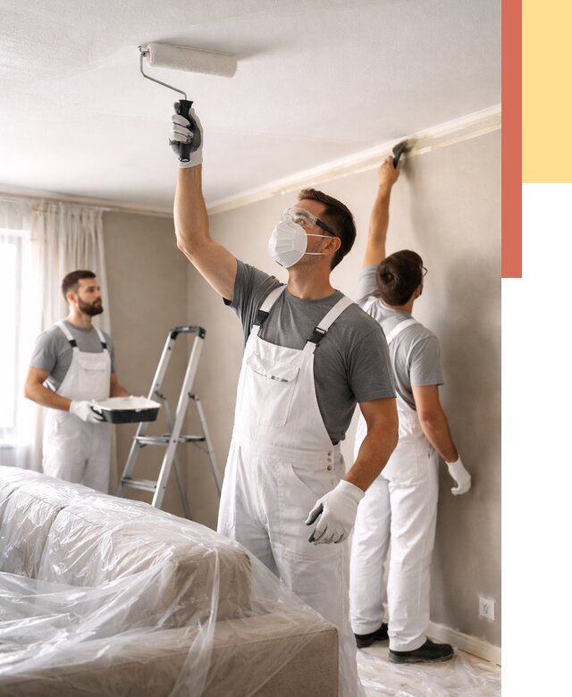 Покраска потолка водоэмельсионной краской в Протвино от 2239 руб/м² — услуги под ключ | ОТДЕЛОЧНИК-Прн