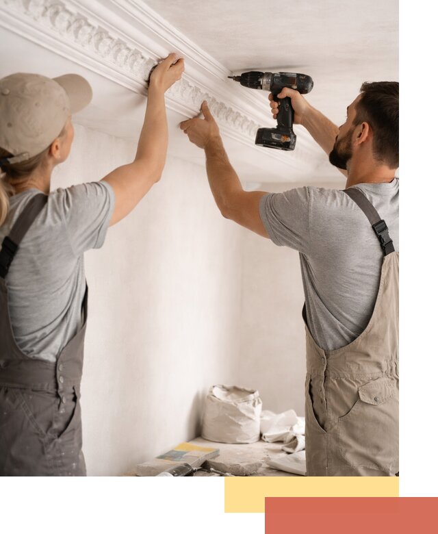 Профессиональный монтаж лепнины на потолок в Протвино