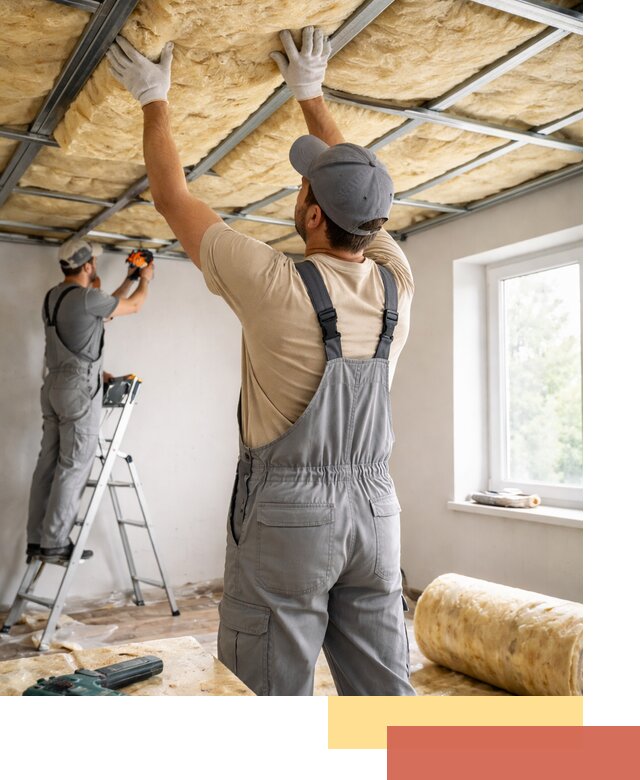 Утепление потолка под ключ в Протвино качественно и быстро