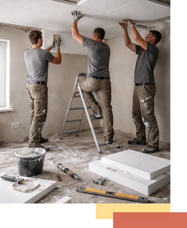 Утепление потолка пенопластом в Протвино быстро и качественно